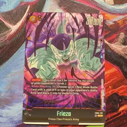Bandai Dragon Ball Super Card Game Frieza FB05-120 SCR Battle Card Holo Barrier - Image 1