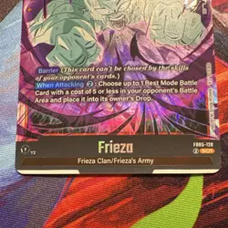 Bandai Dragon Ball Super Card Game Frieza FB05-120 SCR Battle Card Holo Barrier - Image 3