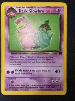 Pokemon TCG Team Rocket Dark Slowbro 29/82 Non-Holo Rare Card - VINTAGE - NM/LP - Image 2
