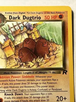 2000 Pokemon TCG Team Rocket Dark Dugtrio 23/82 Non Holo Rare Card Vintage LP - Image 4