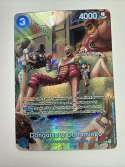 One Piece OP01073 Donquixote Doflamingo Special Alt Art English Card - Image 2