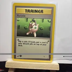 Recycle 61/62 Fossil 1st Edition LP Pokemon Card TCG - Image 3