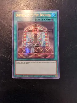 Yu-Gi-Oh! ULTRA RARE HOLO CARD OFFERINGS TO THE DOOMED LART-EN017 NM - Image 1