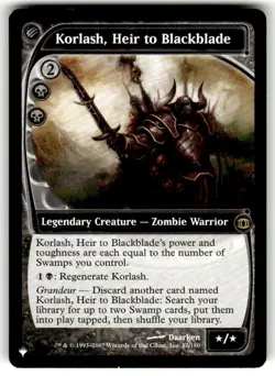 Future Sight Korlash, Heir to Blackblade Expansion/Rare - Image 1