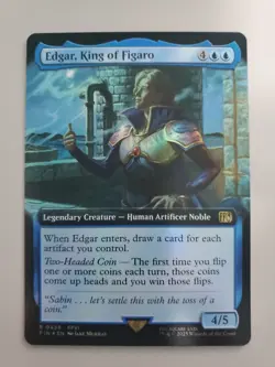 MTG Edgar, King of Figaro Final Fantasy Foil Extended Art Rare - Image 1