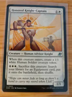 MTG Honored Knight-Captain 0022 Edge of Eternities M/NM Free UK P&P - Image 1