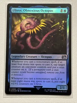 Ultros, Obnoxious Octopus Foil Extended Art U442 Box Exclusive Final Fantasy MTG - Image 1