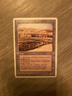 🔮 MTG: Strip Mine Alternate 4th Edition Regular Uncommon MP-LP - Image 1