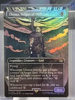 Ultima, Origin of Oblivion Borderless 324 Foil MTG Final Fantasy FIN NM - Image 1