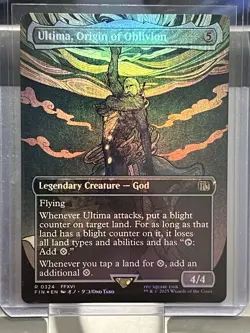 Ultima, Origin of Oblivion Borderless 324 Foil MTG Final Fantasy FIN NM - Image 2