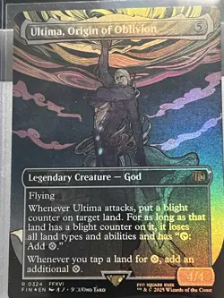 Ultima, Origin of Oblivion Borderless 324 Foil MTG Final Fantasy FIN NM - Image 4
