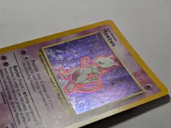 Mewtwo 10/102 Base Set Rare Holo Pokemon Card WOTC 1999 - Excellent - Image 3