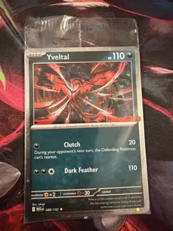 Pokemon TCG Yveltal 88/132 Mega Evolutions Cosmos Holo GAMESTOP Promo SEALED - Image 1
