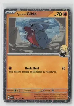 CYNTHIA'S GIBLE 102/182 COSMOS HOLO POKEMON TCG NM - Image 1