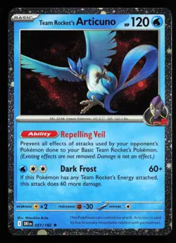 Pokemon TCG: Team Rocket's Articuno - Rare Cosmos Holo-Destined Rivals-051/182 - Image 1