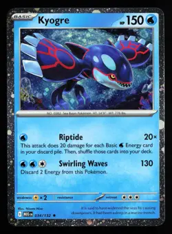 Pokemon TCG: Kyogre - Cosmos Rare Holo - ME01: Mega Evolution - #034/132 - Image 1