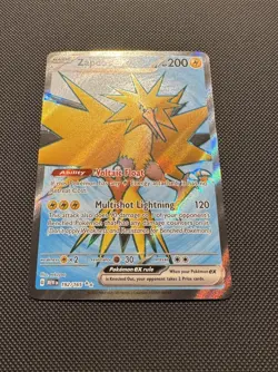 Pokemon TCG Zapdos ex 192/165 Sv: Scarlet & Violet 151 Ultra Rare Near Mint - Image 2