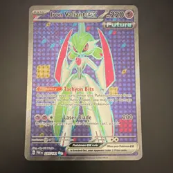 Pokemon Iron Valiant ex SV04: Paradox Rift 225/182 Ultra Rare Full Art Holo - Image 1