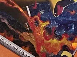 POKEMON ETHAN’S TYPHLOSION 034/182 DESTINED RIVALS STAMP PROMO COSMOS HOLO SWIRL - Image 2