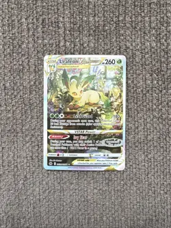 Pokemon TCG Leafeon VSTAR GG35/GG70 Crown Zenith: Galarian Gallery Holo NM - Image 1