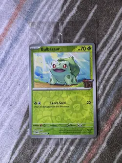 Bulbasaur Pokemon TCG Scarlet & Violet 151 Best Buy Stamped Promo Sealed 001/165 - Image 1