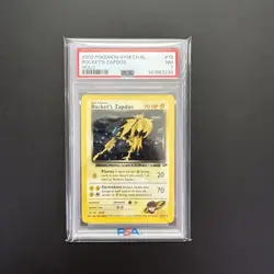 Pokemon 2000 Gym Challenge Rocket’s Zapdos Holo #15 PSA 7 (NEW CERT) - Image 1