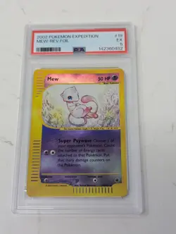 Pokemon Mew 55/165 Expedition Reverse Holo foil PSA 5 - Image 1