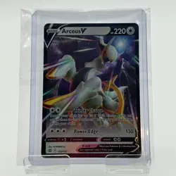 Pokemon Arceus V 122/172 - Brilliant Stars Metal UPC Promo - Image 1