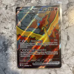 Team Rocket's Moltres ex - 208/182 Destined Rivals Full Art Pokemon - NM/MINT - Image 1
