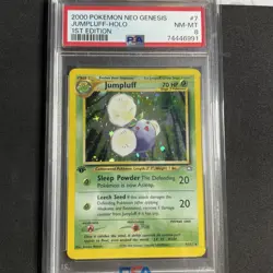 JUMPLUFF POKEMON NEO GENESIS #7 1ST EDITION GRADED NM-MT 8 2000 - Image 1