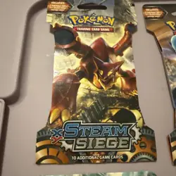 2016 POKEMON TCG XY STEAM SIEGE - Art Set - (4 Booster Packs) - Image 4