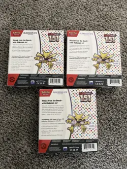 Pokemon TCG Scarlet & Violet 151 Alakazam Ex Collection X3 FACTORY SEALED!! - Image 3