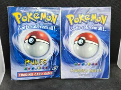 Pokemon Rules Rulebook + Starter Rules Version 1 1999 Used Condition - Image 1
