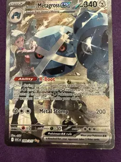 Pokemon Ascended Heroes Steven’s Metagross ex 289/217 Special Illustration Rare - Image 1