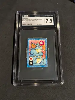 1997 Pokemon Japanese NIDOQUEEN Mini CoroCoro Karuta Hand Cut CGC NEAR MINT+ 7.5 - Image 1