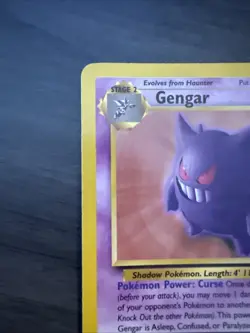 Vintage Gengar 20/62 Fossil Pokemon Card TCG Non-Holo Rare 1999 - Image 2
