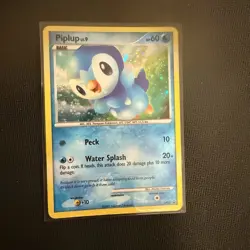2007 Pokemon Diamond & Pearl PR Promo #DP03 Piplup Holo LP - Image 1