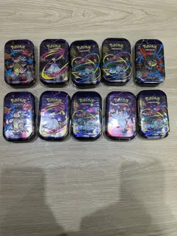 Pokemon TCG Mega Evolution: Mega Heroes Mini Tin Set of 10 Sealed 🔥 🔥 🔥 - Image 1