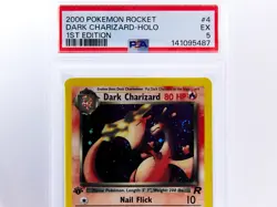 PSA 5 2000 Pokemon DARK CHARIZARD 1ST EDITION HOLO #4 TCG Team Rocket PSA 5 EX - Image 5