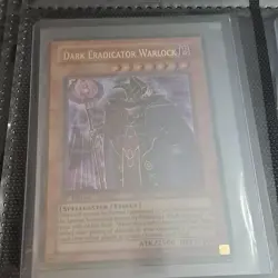 Yu-Gi-Oh! TCG Konami Dark Eradicator Warlock 1st Ed Spellcaster SD6-EN001 - Image 1