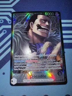 2026 ONE PIECE OP14 THE AZURE SEA'S SEVEN CROCODILE ALTERNATE ART NM OP14-079 NM - Image 1