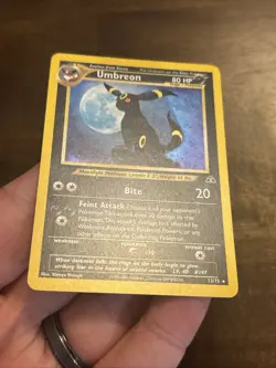Pokemon Umbreon Neo Discovery Holo Card 13/75 Unlimited Rare vintage Foil WOTC - Image 4