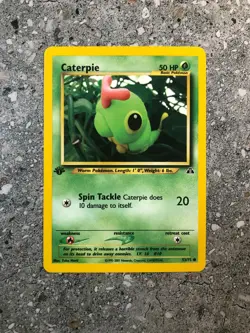 Pokemon TCG Cards 1st Edition Caterpie 53/75 Neo Discovery NM - Image 1