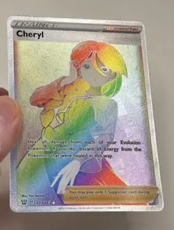 Pokemon TCG Cheryl Card 173/163 Battle Styles Rainbow Secret Rare Near Mint - Image 5