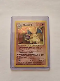 Pokemon TCG Base Set Charizard 4/102 Holo Rare 1999 Unlimited Vintage Card - Image 3
