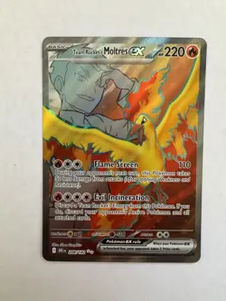 Pokemon TCG Team Rocket’s Moltres EX 208/182 Destined Rivals 🔥 NM Pokemon Card - Image 1