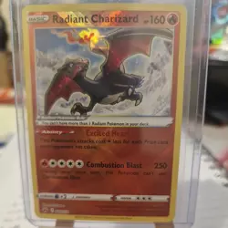 Pokemon TCG Radiant Charizard Crown Zenith Holo Card 020/159 Rare NM Condition - Image 1