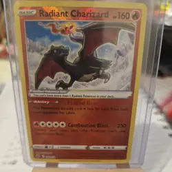 Pokemon TCG Radiant Charizard Crown Zenith Holo Card 020/159 Rare NM Condition - Image 2