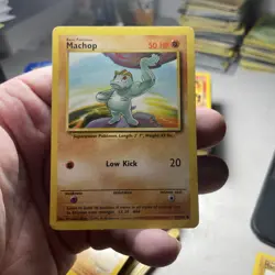 (8x) Machop 52/102 Base Set Non Holo 1999 Pokemon Card LP/NM 8 Card Lot TCG - Image 2