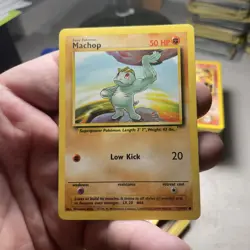 (8x) Machop 52/102 Base Set Non Holo 1999 Pokemon Card LP/NM 8 Card Lot TCG - Image 4